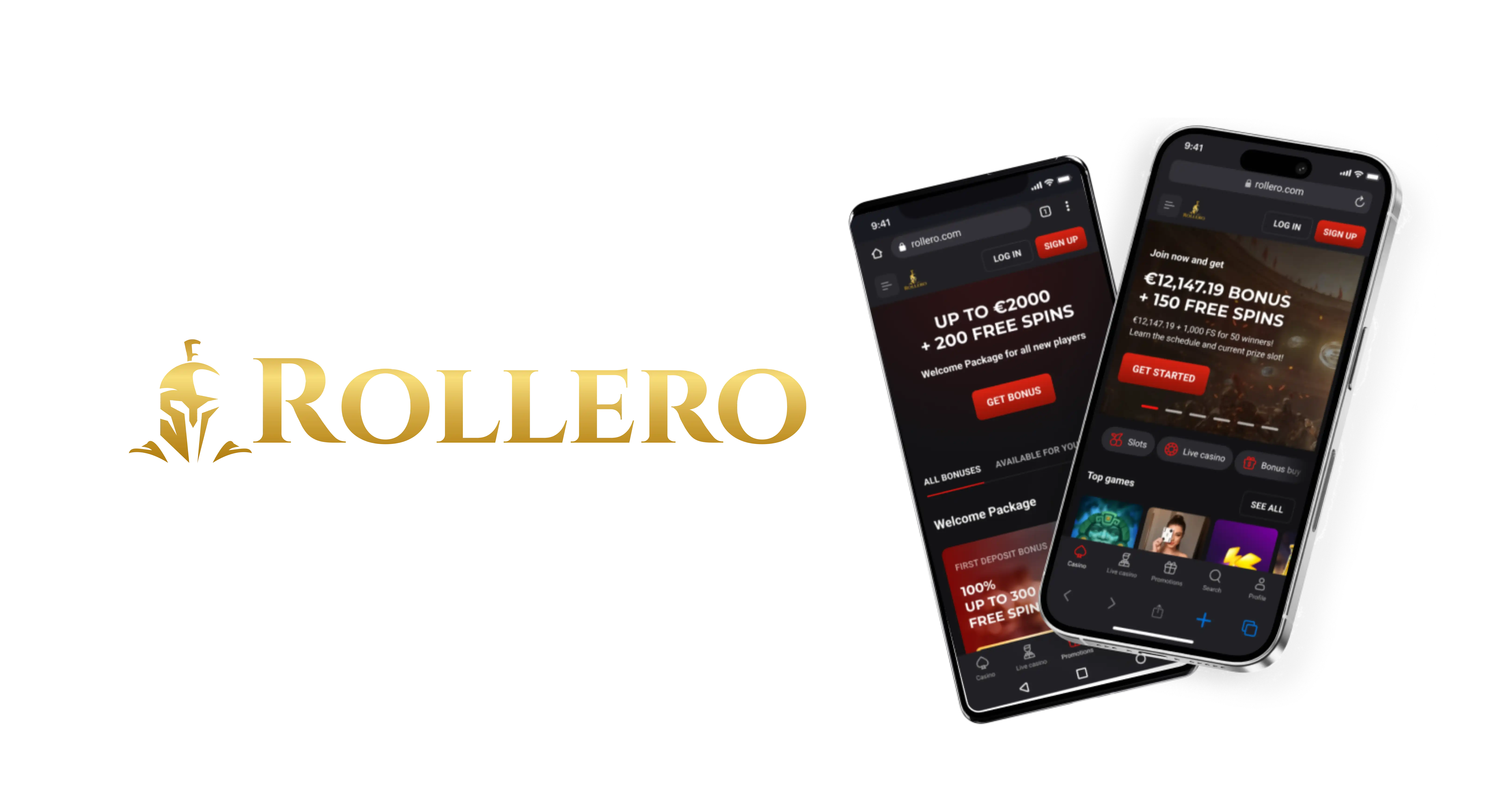 Rollero Casino App-Screenshot